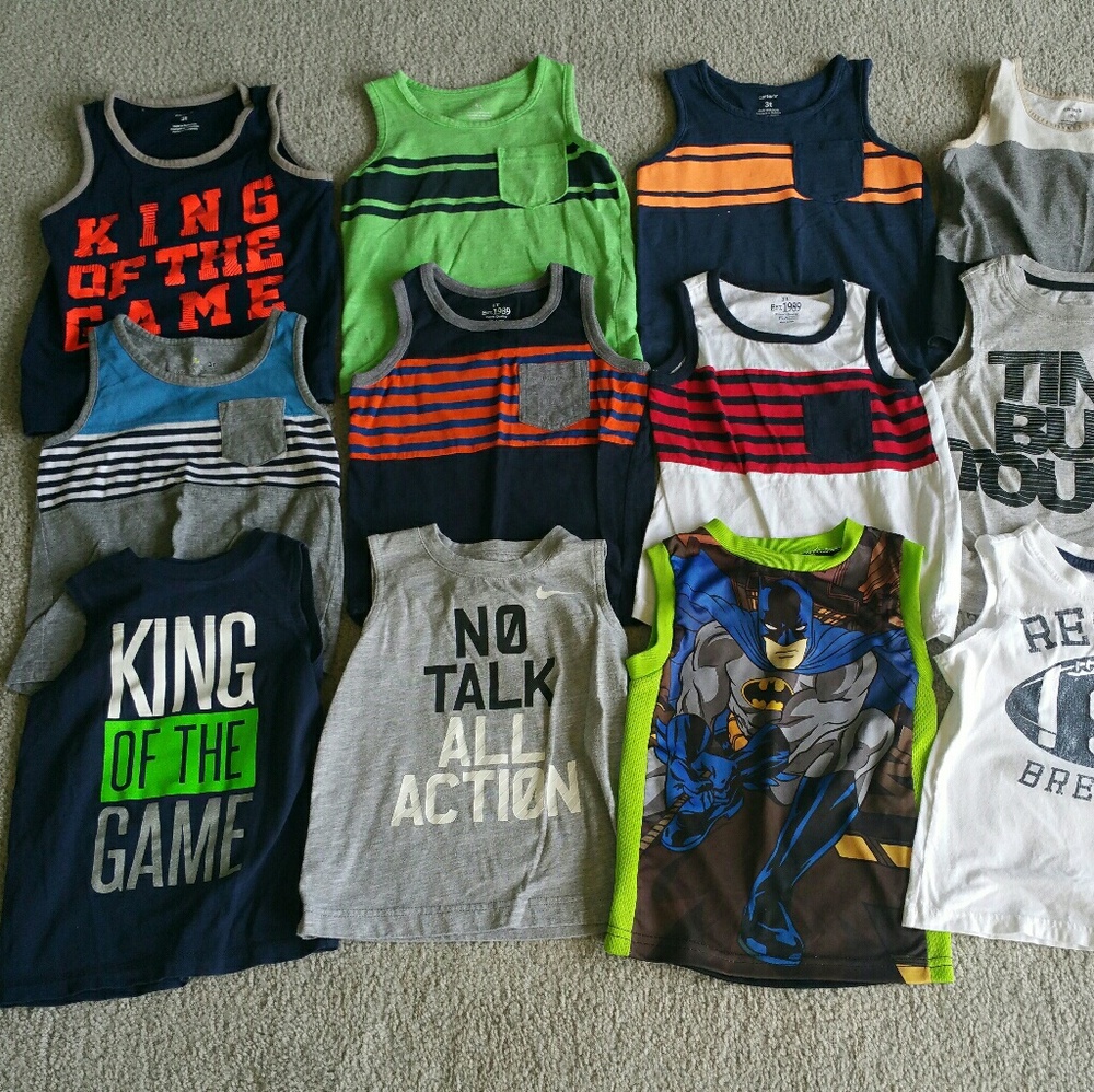 Boys shorts and tanks 3T lot